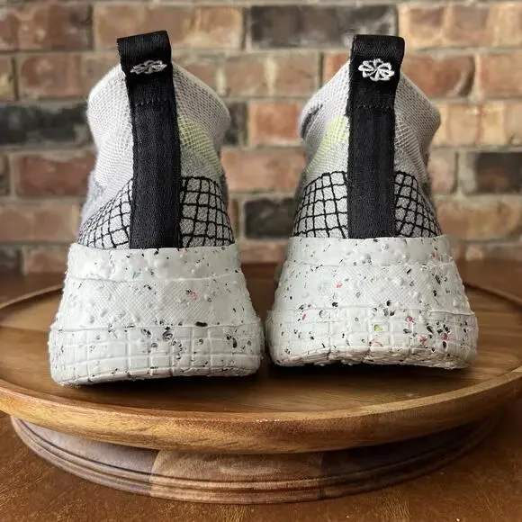 Nike Space Hippie 02 Low Knitted Men's 10 Sneakers Shoes Gray Volt CQ3988-002